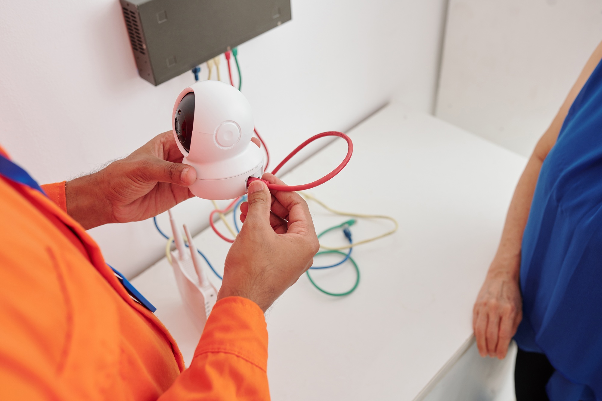 Installing wired camera at home